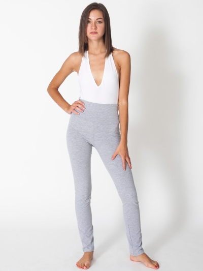 American Apparel Cotton Spandex Jersey Straight Leg Yoga Pant